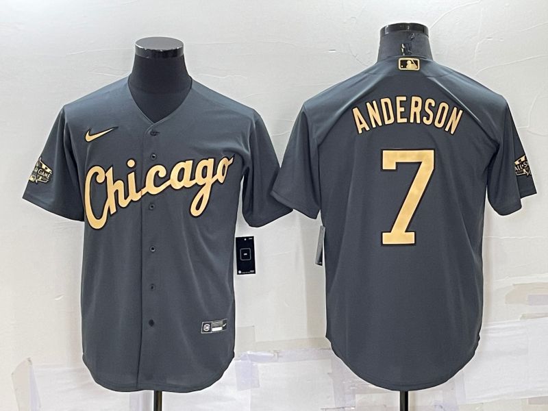 Men Chicago White Sox #7 Anderson Grey 2022 All Star Nike MLB Jersey->los angeles angels->MLB Jersey